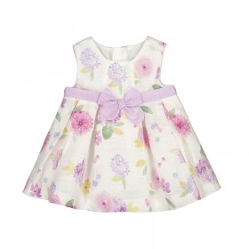 Mayoral Linen Mix Floral Occasion Dress Style 1819 - Lullaby