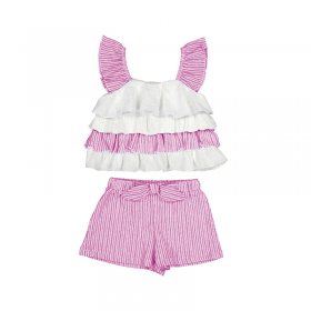 Mayoral Frill Top & Shorts Set Style 3259 - Orchid
