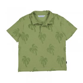Mayoral Palm Tree Polo Shirt Style 3105 - Iguana