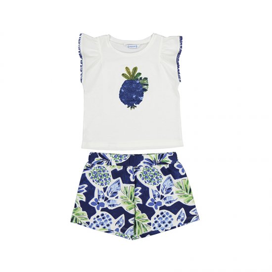 Mayoral Pineapple Top & Shorts Set Style 3263 - Ink