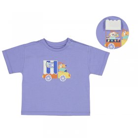 Mayoral S/S T-Shirt Ice Cream Van Print Style 1031 - Lilac