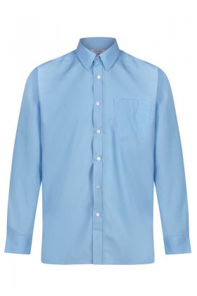 Boys Blue Long Sleeved Shirts - Twin Pack